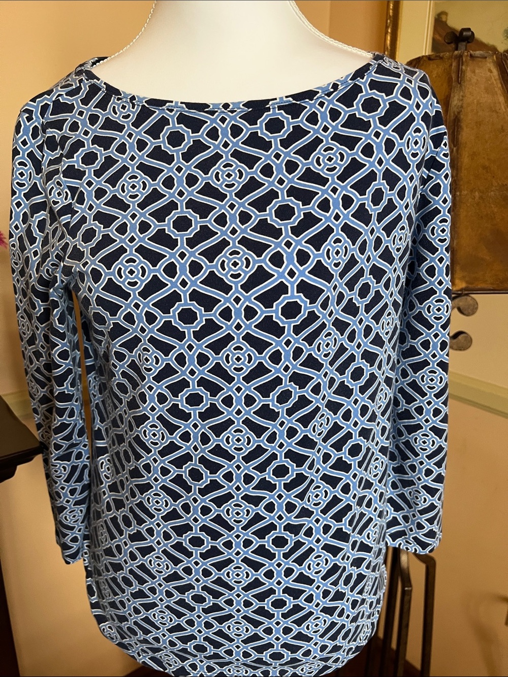 Talbots cotton spandex 3/4 tee. Size small EUC